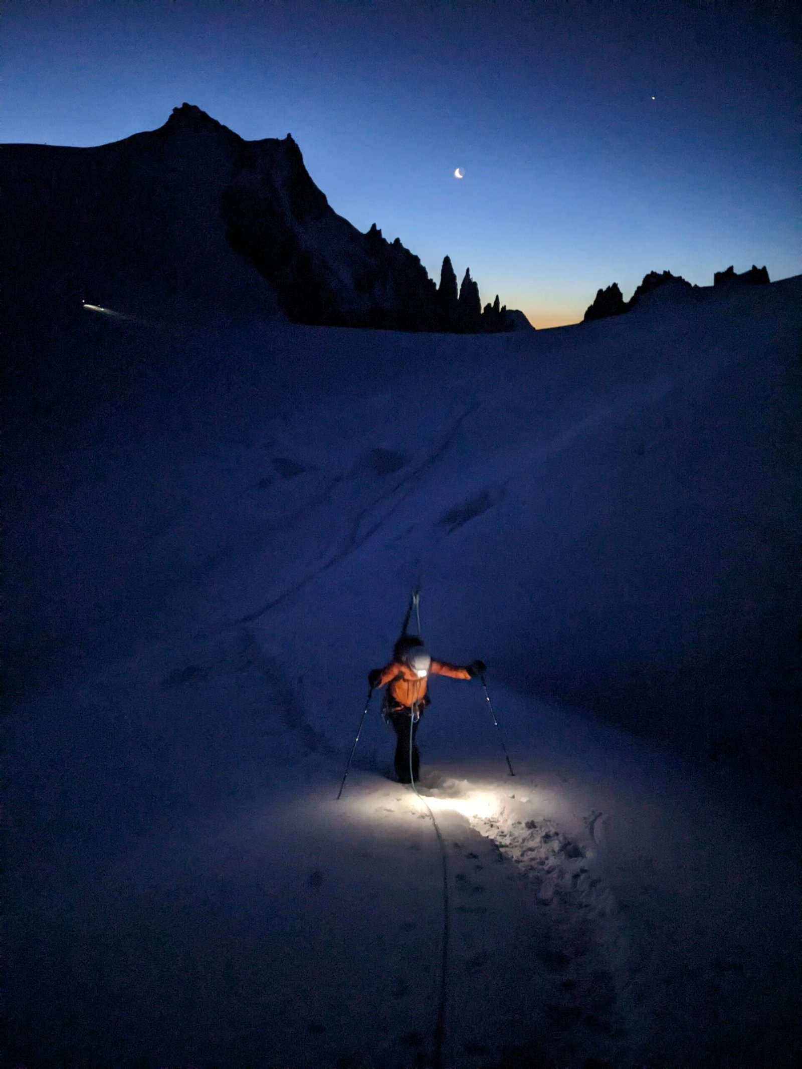 Ski de randonnée haute montagne - Mont Blanc à ski - guide de haute montagne chamonix uiagm